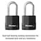 Master Lock Master Lock Magnum 2 in. H X 1-5 in. W X 2 in. L Steel Ball Bearing Locking Weather-Resistant Pad, PK2 M515XTLHCCSEN - alternate 4